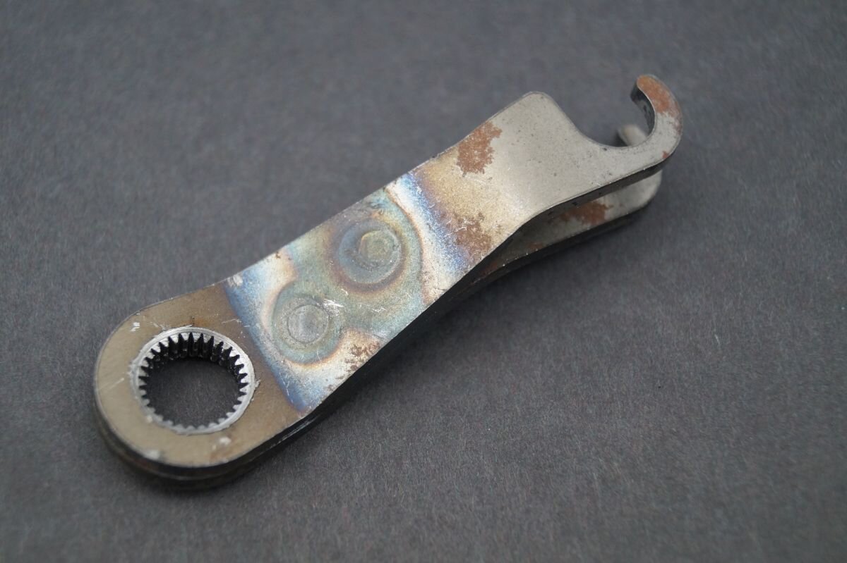 Front Brake Arm Jawa Pérák, Untreated Surface
