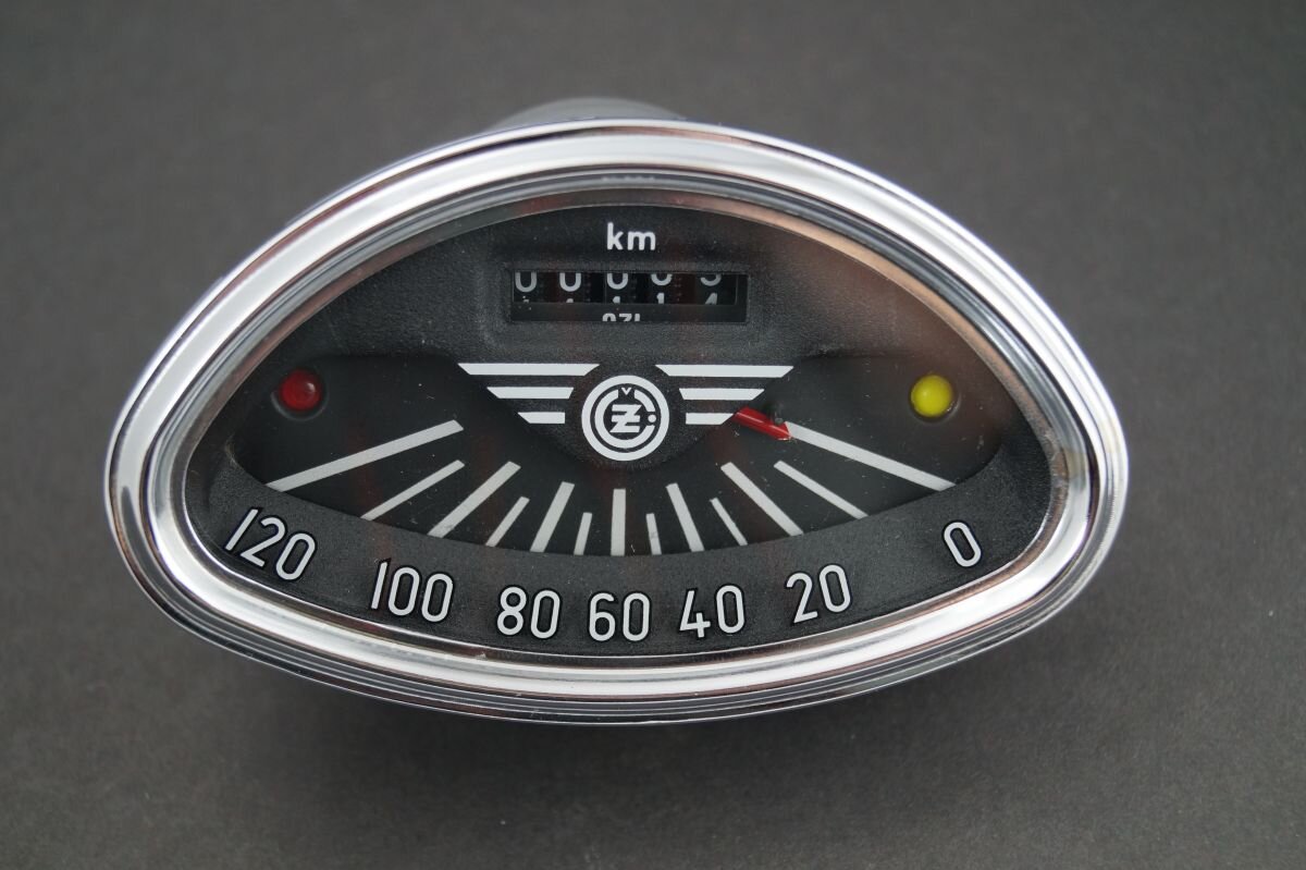 Speedometer ČZ Deluxe, Scooter, new