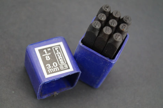3mm stamping punches for numbers on type plates