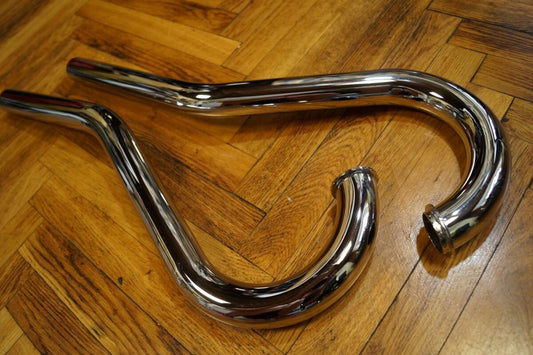 Exhaust manifold elbows Jawa 250 Pérák, competition version, Czech-made