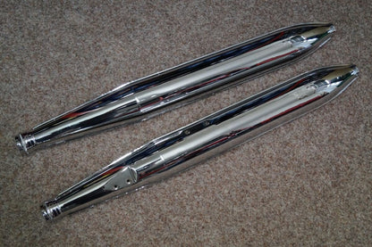 Cigar Mufflers Jawa Threaded Mount Turkish Pair