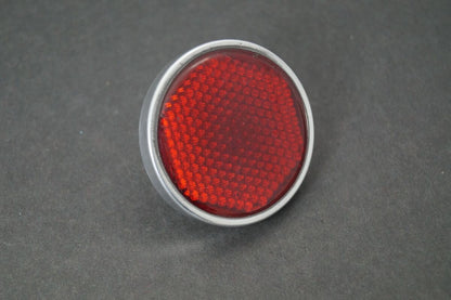Polished Aluminum Red Reflector with Screw