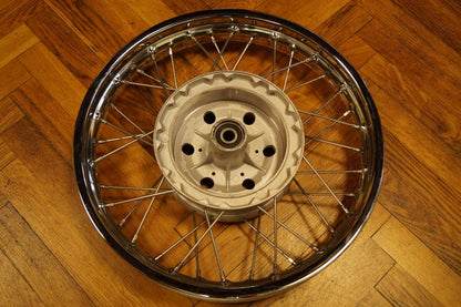 Rebuilt Front Wheel Jawa 250/350 Stainless Chrome