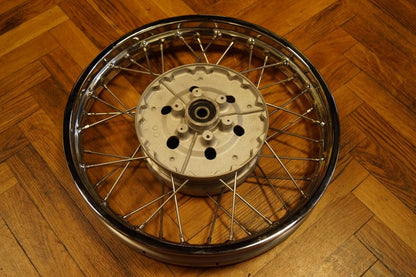 Rebuilt Front Wheel Jawa 250/350 Stainless Chrome