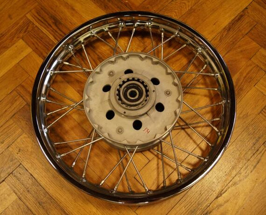 Rebuilt Rear Wheel JAWA 250/350 Swingarm Stainless