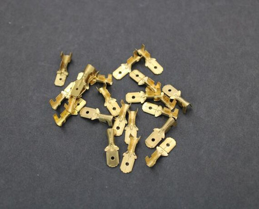 Flat Connector Male 2.5mm Brass