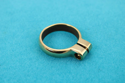Carburetor Flange Clamp Jawa 250 350 Pérák 500 OHC, Polished Brass