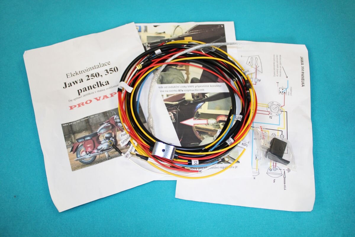 Wiring Harness JAWA 250/350 Panelka Vape Ignition