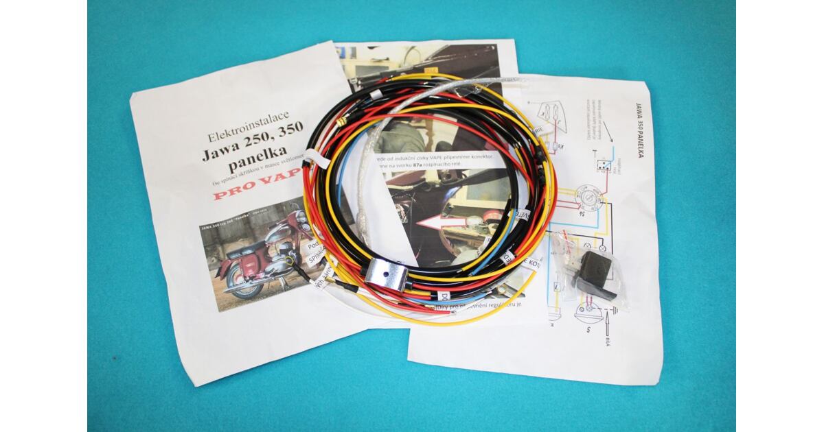 Wiring Harness JAWA 250/350 Panelka Vape Ignition