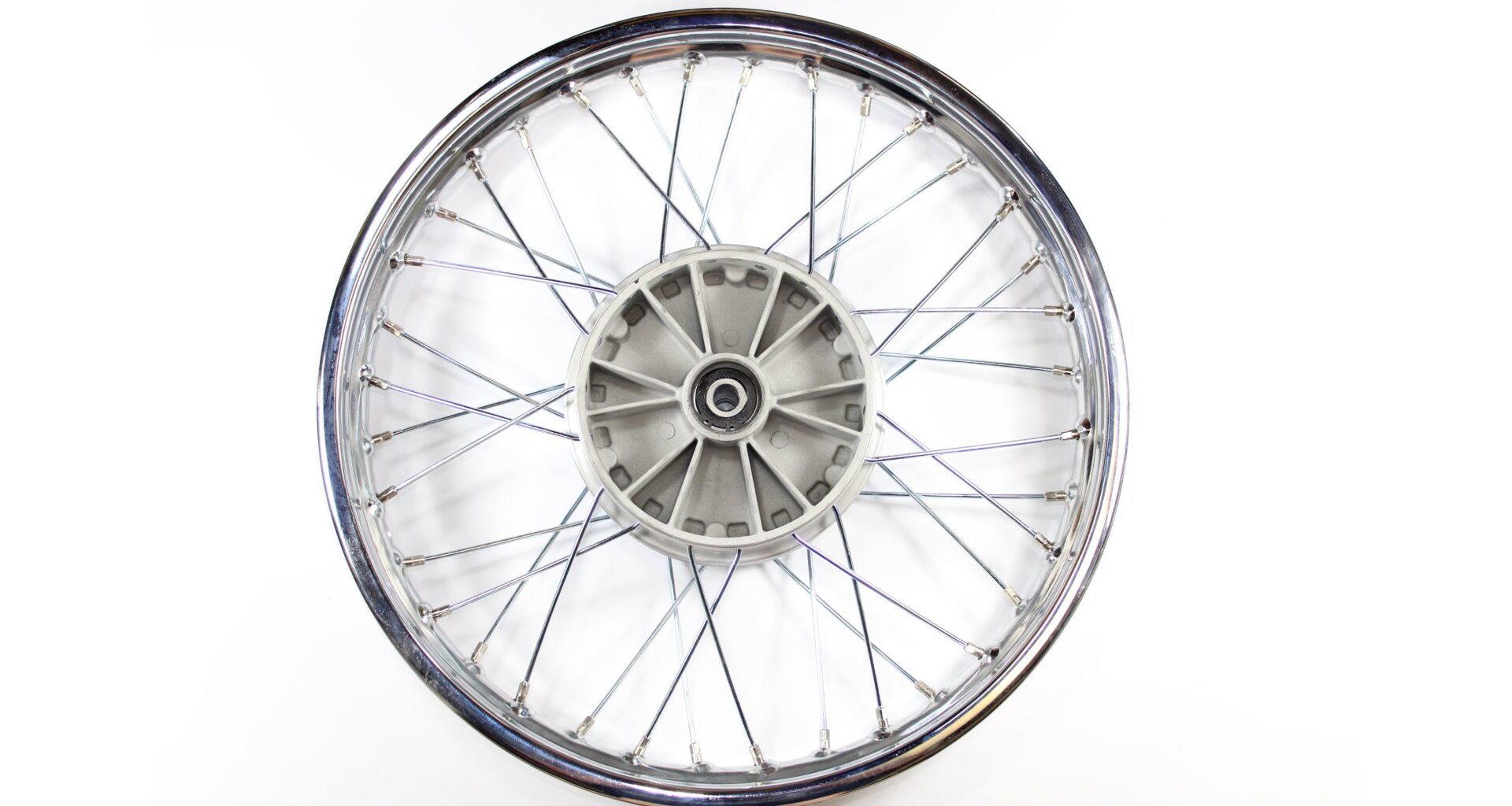 Refurbished wheel Jawa 18" rim 2.15 zinc spokes