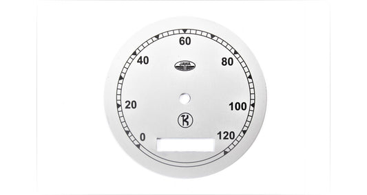 Speedometer dial Jawa Pérák FJ Křižík