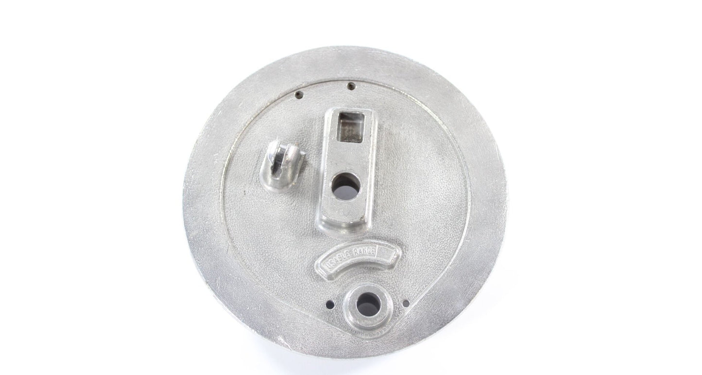 Brake plate JAWA CZ with lining indicator cable mount