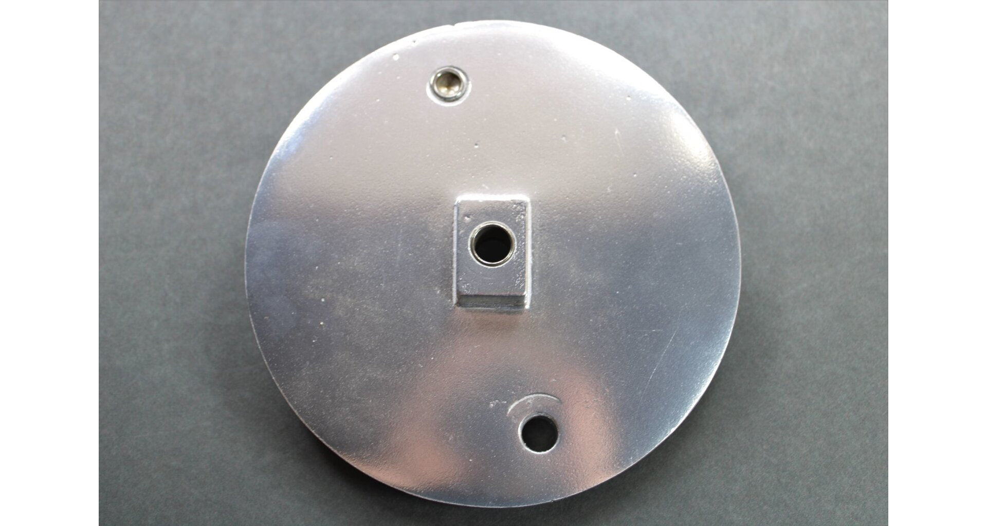 Aluminum Front Brake Shield Jawa Pérák 150mm Polished
