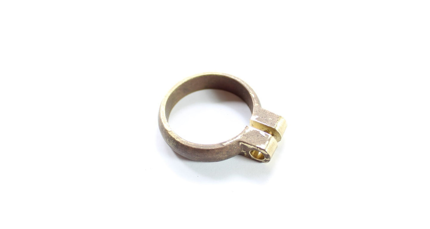 Carburetor Flange Clamp Jawa 250 350 Pérák 500 OHC, Raw Brass