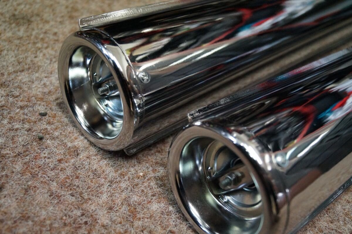 Exhausts Jawa 350 634-638, no embossing, 1020mm