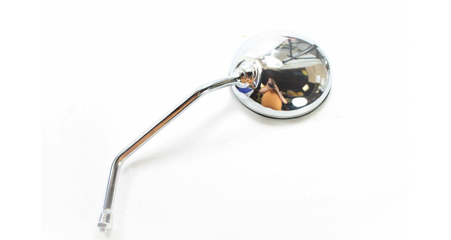 Chrome Round Mirrors for Handlebars M10 pair TWN