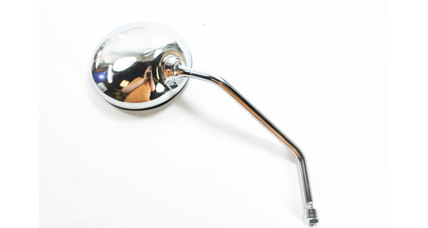 Chrome Round Mirrors for Handlebars M10 pair TWN