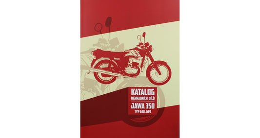Spare parts catalog Jawa 350 type 638 639
