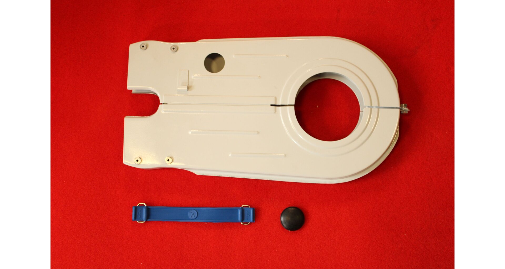 Chain guard ČZ 502 scooter complete, painted, with rubber cap
