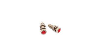 Red License Plate Screws M5 Set