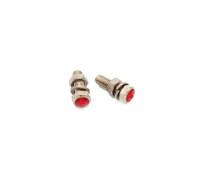 Red License Plate Screws M5 Set