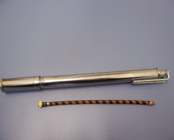 Chrome Motorcycle Hand Pump 35cm Velobel