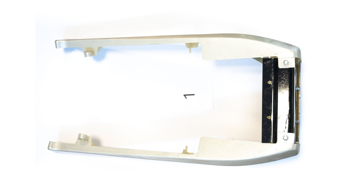Under-seat plastic panel Jawa 350/638 - 639 silver, with light holder A2
