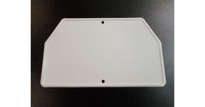 White Rear License Plate Mount Panel Kývačka