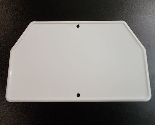 White Rear License Plate Mount Panel Kývačka