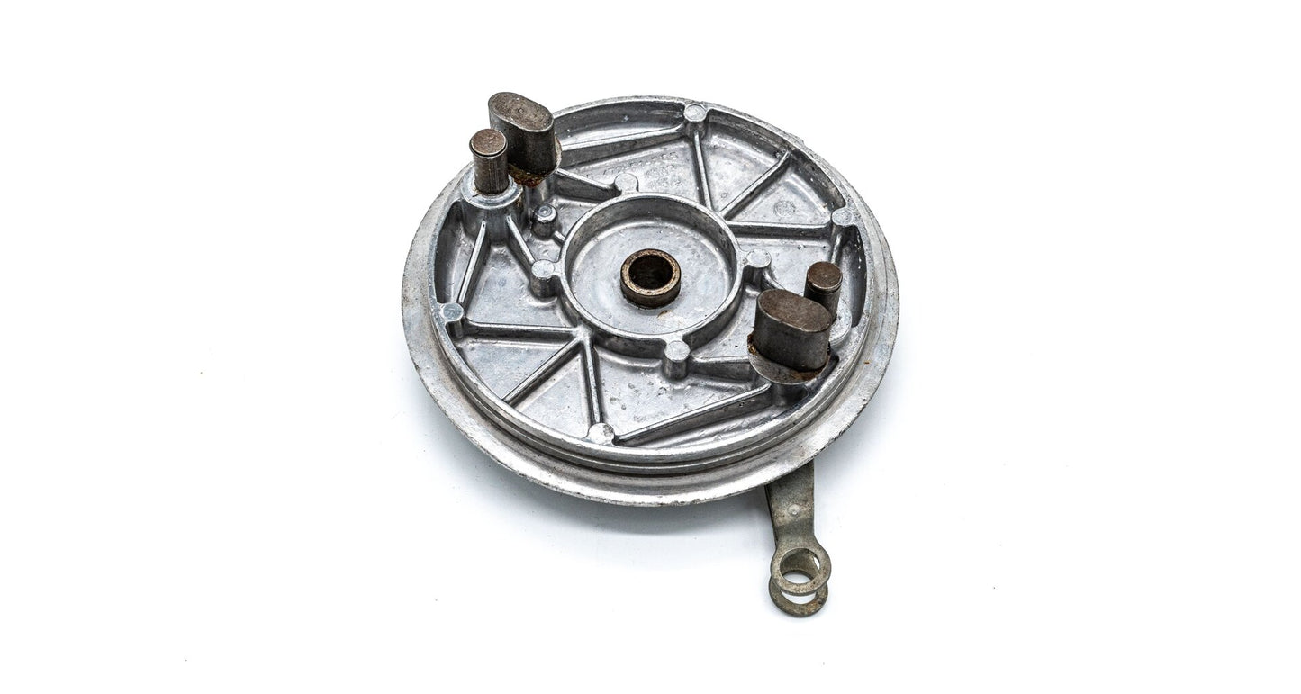 Brake plate Jawa 350/638 assembled without shoes, Mototechna