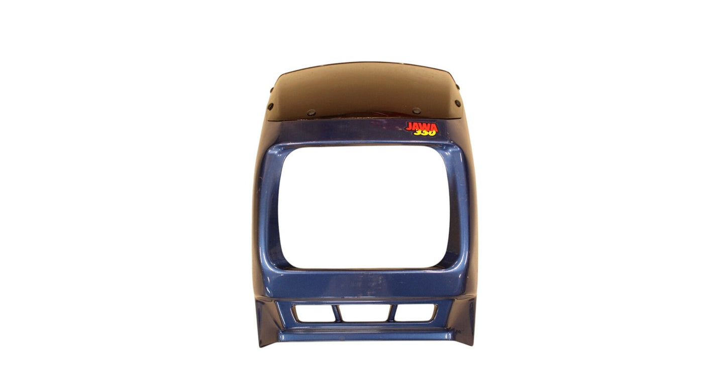Headlight mask Jawa 350/640, blue, orig.