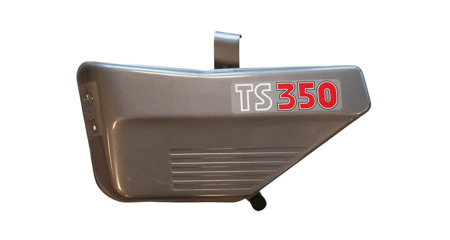 Side toolbox Jawa 638 left, silver with sticker