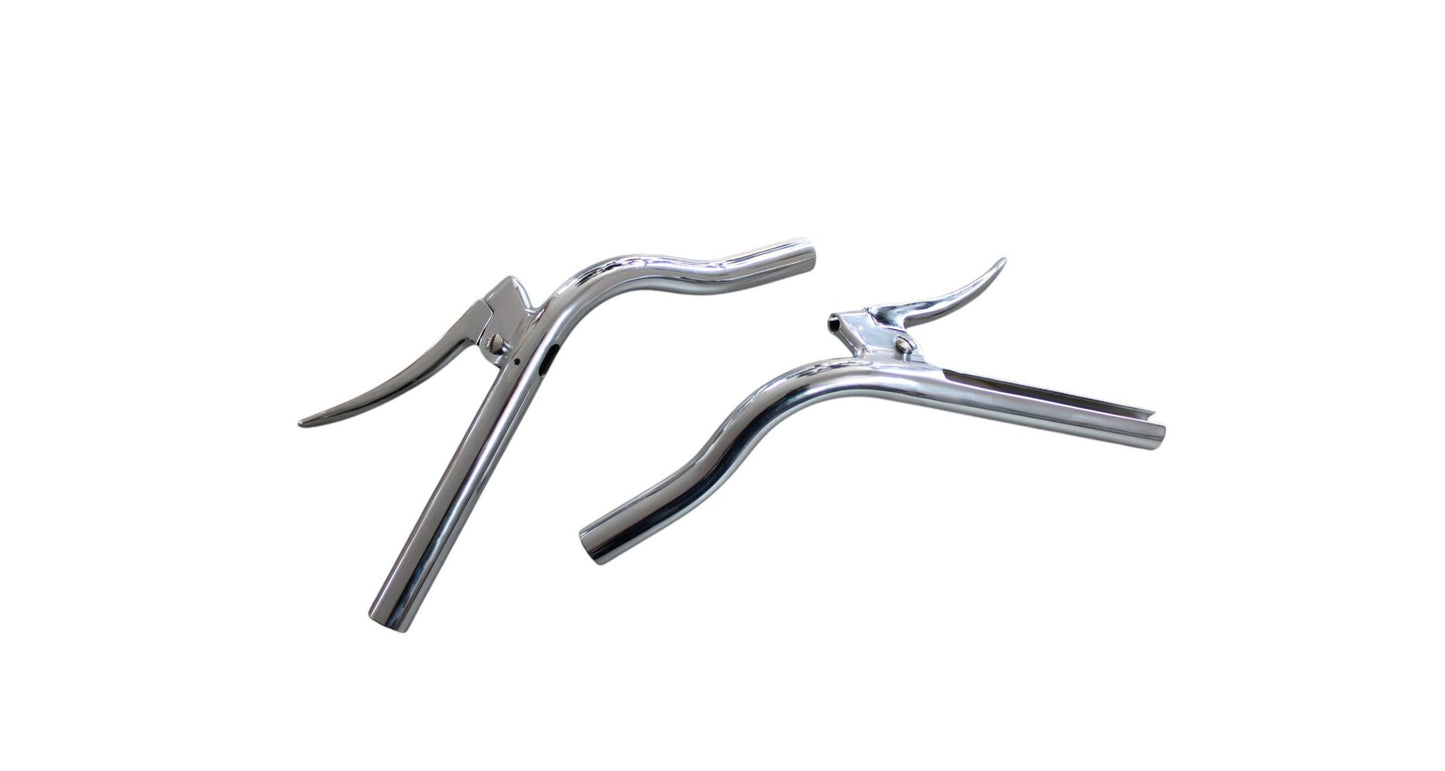 Jawa Pérák handlebars, Czech-made, A1 with cast metal levers
