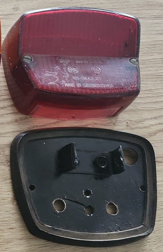 Jawa Tail light assembly Dark red